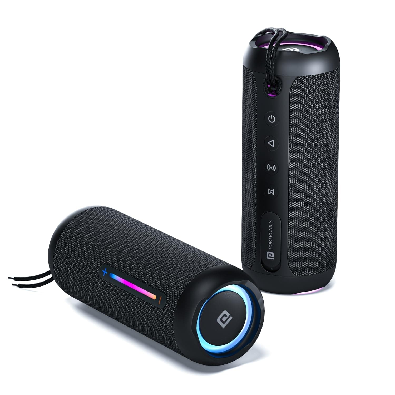 Portronics Breeze 5 25W Portable Wireless Bluetooth Speaker with in Built Mic,6 Hrs Playtime,RGB LEDs,TWS Mode,BT 5.3v,USB Drive,SD Card,AUX in,FM Rad...