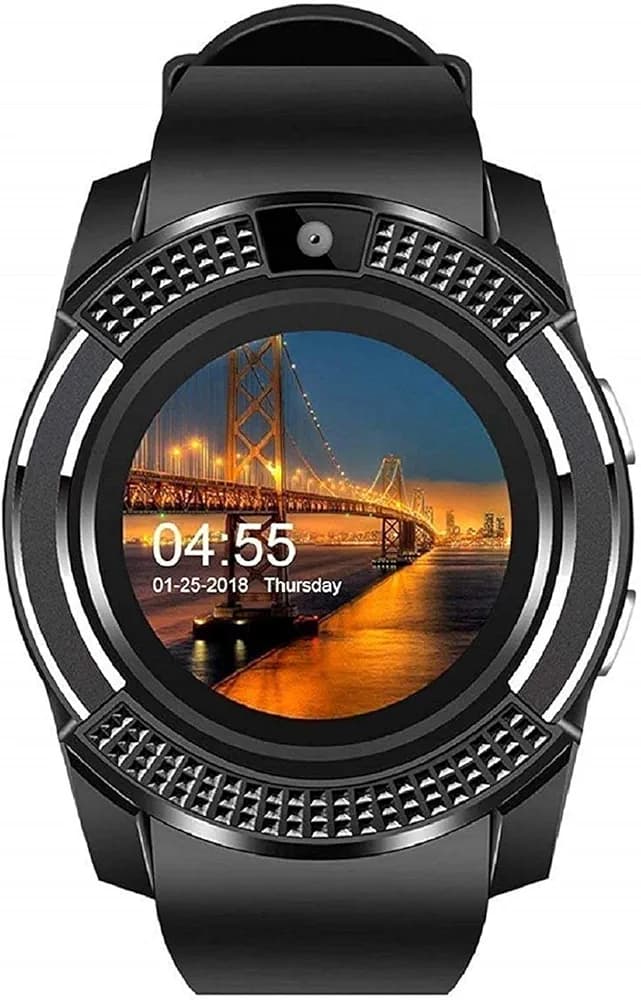 WTG V8 Bluetooth Smartwatch with Camera, GSM Sim Call Smart Watch & Sd Card, Handsfree Calling Support & Other Smart Features