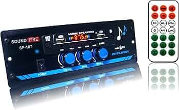 SOUND FIRE WITH DEVICE SOUND FIRE SF-107 Dual-USB/Bluetooth/USB/SD/AUX/FM/MP3 Car Stereo