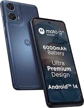 Motorola G24 Power (Ink Blue, 4GB RAM, 128GB Storage) | Expandable Upto 1 TB | up to 8GB with RAM Boost | 50 MP Quad Pixel Camera | MediaTek Helio G85...