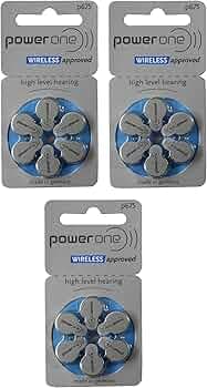 Power One P675 Hearing Aid Battery (6 X 3 Pack) 18 Pcs
