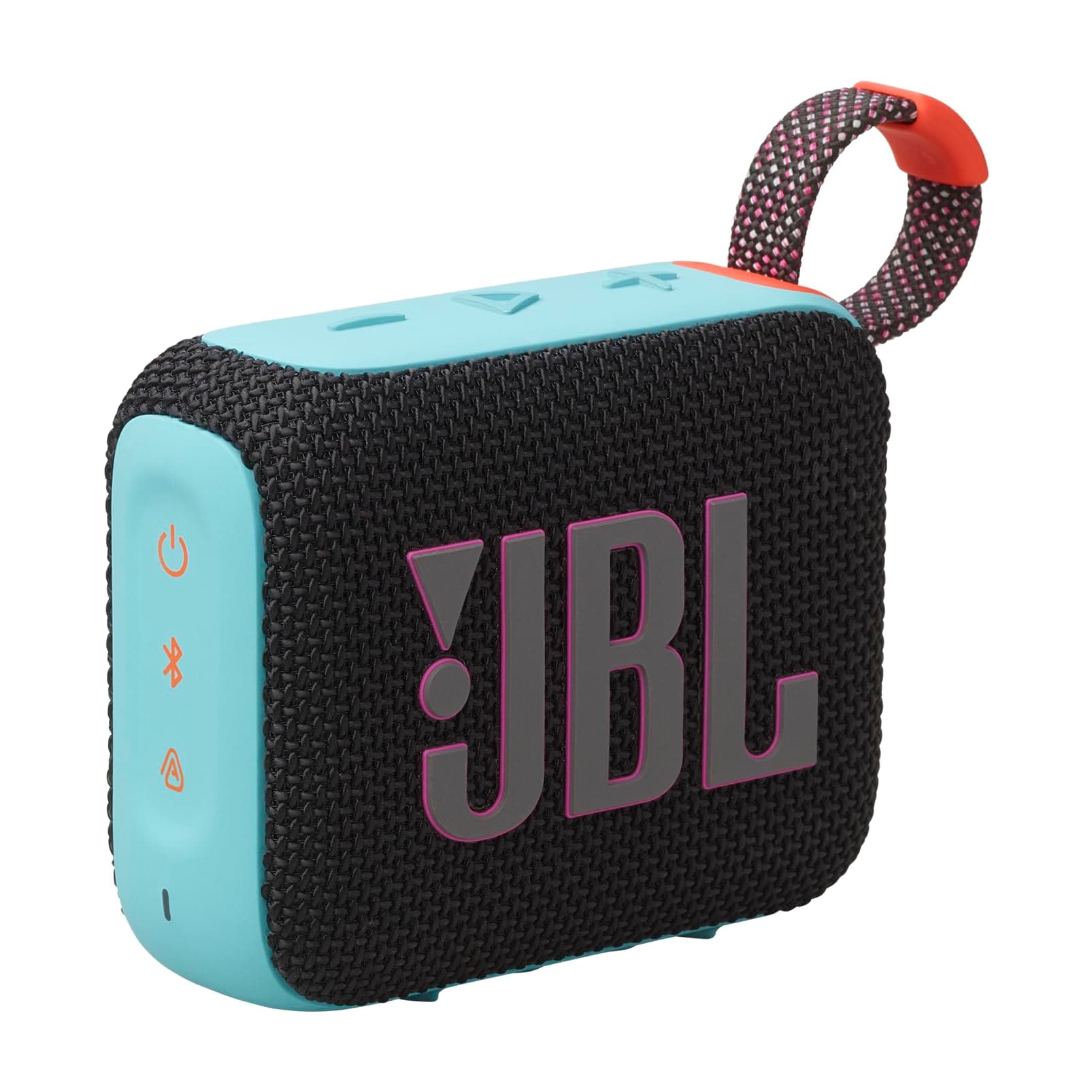 JBL Go 4, Wireless Ultra Portable Bluetooth Speaker, Pro Sound, Vibrant Colors, Water & Dust Proof, Type C (Without Mic, Black & Orange)