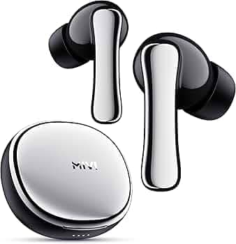 Mivi SuperPods Halo ANC Earbuds with Spatial Audio, 3D Soundstage, 60H Playtime, 13mm Driver, Transparency Mode True Wireless ear buds
