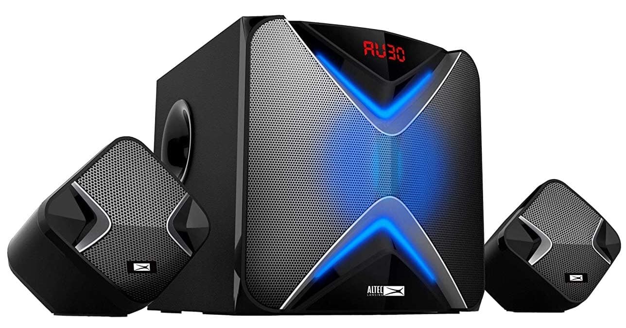 Altec Lansing AL-2.1-01 50 Watt 2.1 Channel Wireless Bluetooth Multimedia Speaker (Black) Multimedia Speaker Systems