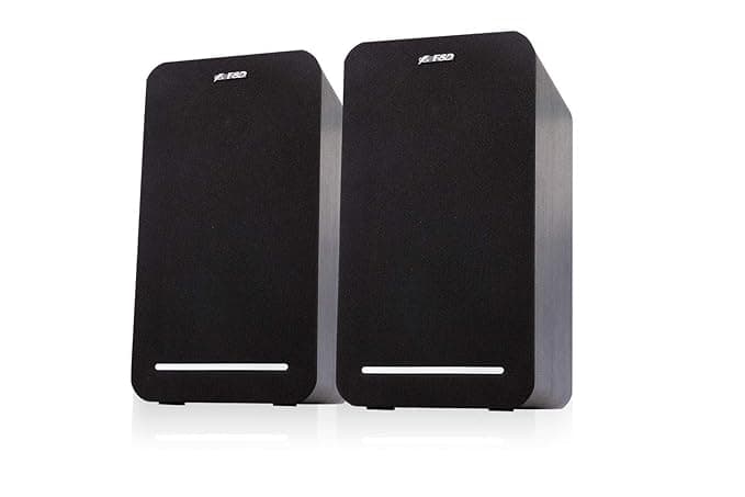 F&D R40Bt 6000W Bluetooth, USB Tweeter, Bookshelf - Black Speakers