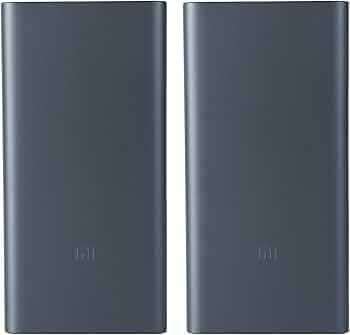 Mi 10000mAH Li-Polymer, Micro-USB and Type C Input Port, Power Bank 3i with 18W Fast Charging (Midnight Black) (Pack of 2)