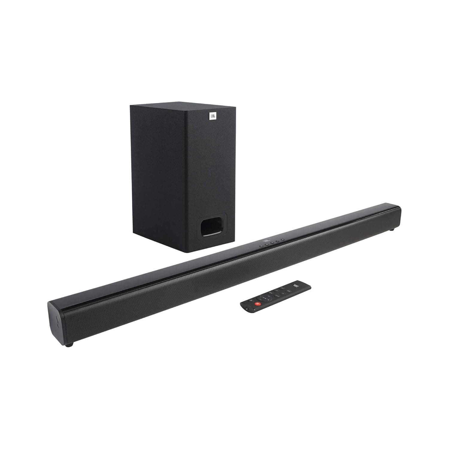 JBL Cinema SB231, 2.1 Channel Dolby Digital Soundbar with Wired Subwoofer for Deep Bass, Home Theatre with Remote, HDMI ARC, Bluetooth & Optical Conne