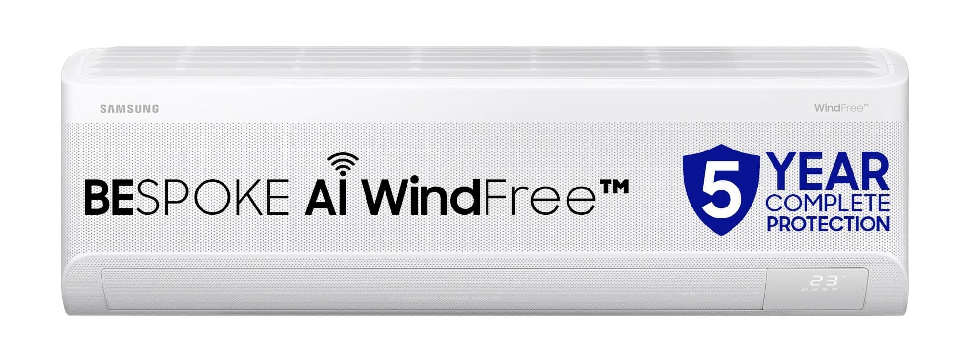 Samsung 1.5 Ton 3 Star Windfree AI Inverter Smart Split AC (WiFi, Energy Saving, Voice Control, Powerful Cooling, Copper, Digital Inverter, 4 Way swin...