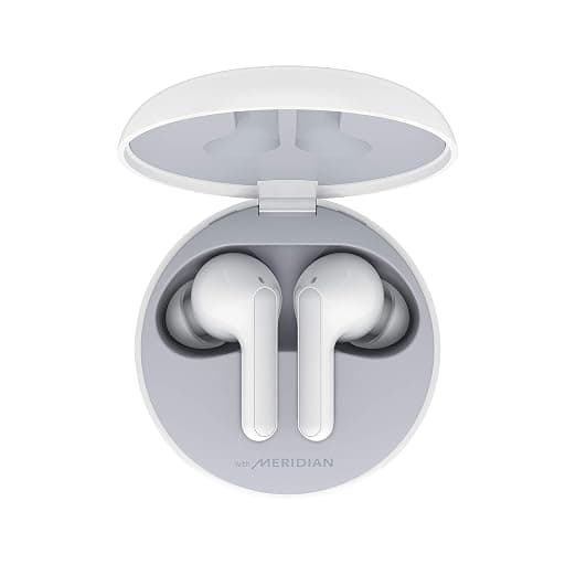 LG HBS-FN4 Bluetooth Truly Wireless in Ear Earbuds with Mic (White) In-Ear