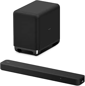 Sony HT-S2000 3.1ch Dolby Atmos Compact Soundbar Home Theatre System with Built in Dual Subwoofer and SA-SW5 for Powerfull deep bass (Dolby Atmos/DTSX...