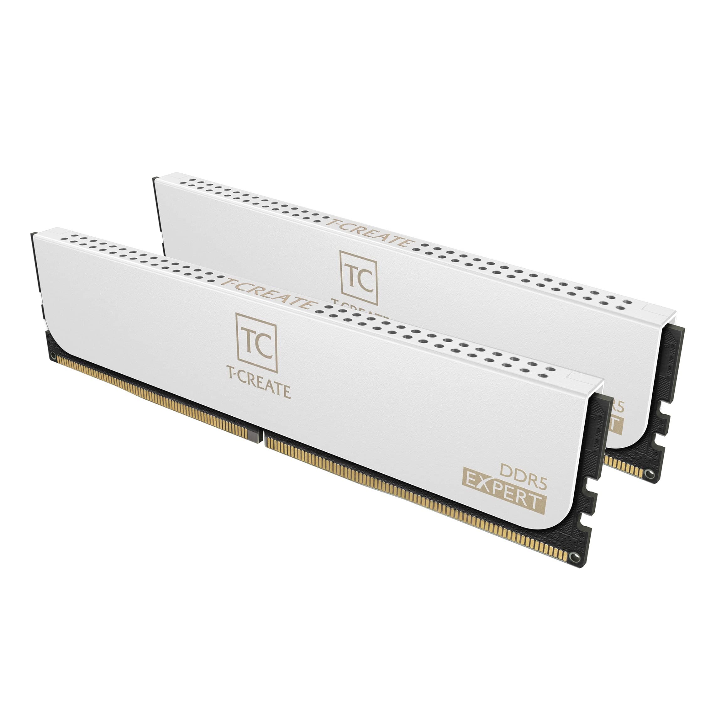 TeamGroup T-Create Expert 2x16GB 6000MHz (6000MT/s) CL30 White 32GB DDR5 RAM Kit, Desktop Memory, Metal Heatsink, 10Layer PCB For Overclocking, ECC, X...