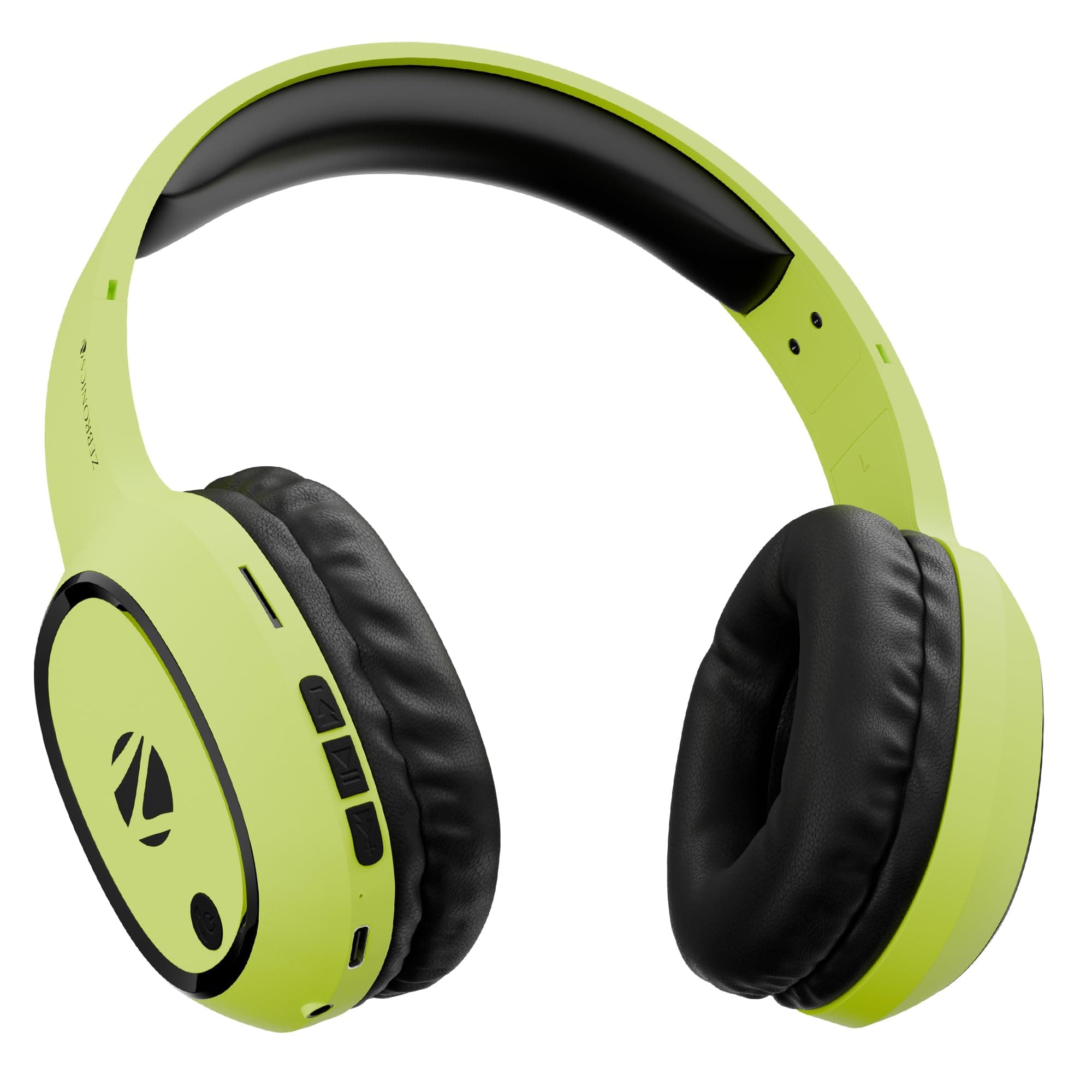 ZEBRONICS Zeb-Thunder Bluetooth Wireless On Ear Headphone FM, mSD, 9 hrs Playback with Mic (Neon Yellow) On-Ear
