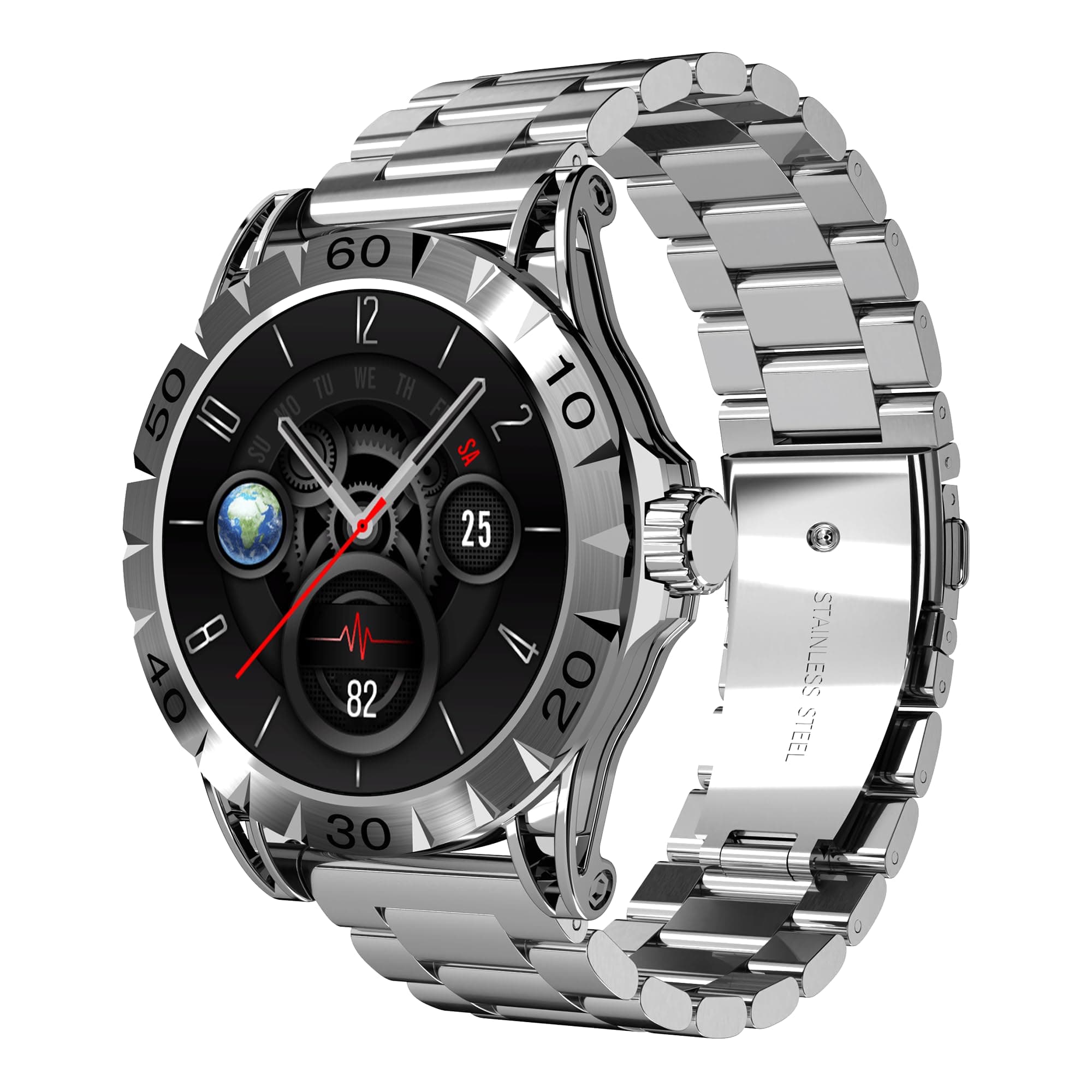 boAt Luxury Smart Watch Enigma Orion w/ 1.39(3.53 cm) HD Display, Functional Crown, Bluetooth Calling, Metal Body, Activity Tracker, Upto 7 Days Batte...