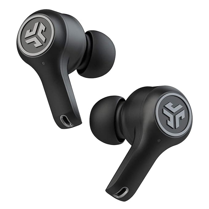 JLab Epic Air Truly Wireless Bluetooth In Ear Earbuds with Mic (Black) In-Ear