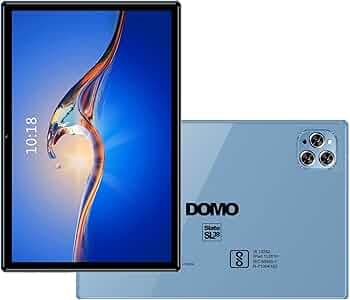 DOMO Slate SL39 OS9 3C 10.1-Inch IPS LD Display Tablet PC, 4GB RAM + 32GB Storage, 4G, Dual SIM, 1TB Expandable GPS Octa Core CPU, Bluetooth (Blue)