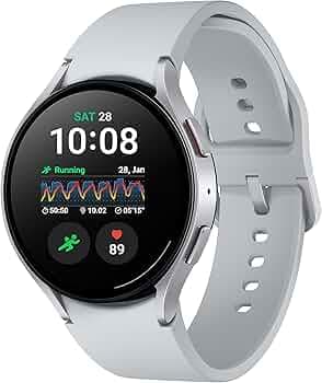 (Refurbished) Samsung Galaxy Watch6 LTE (44mm, Silver, Compatible with Android only)