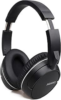 AGARO Aspire Over-Ear Bluetooth Headphones with Mic (Black)