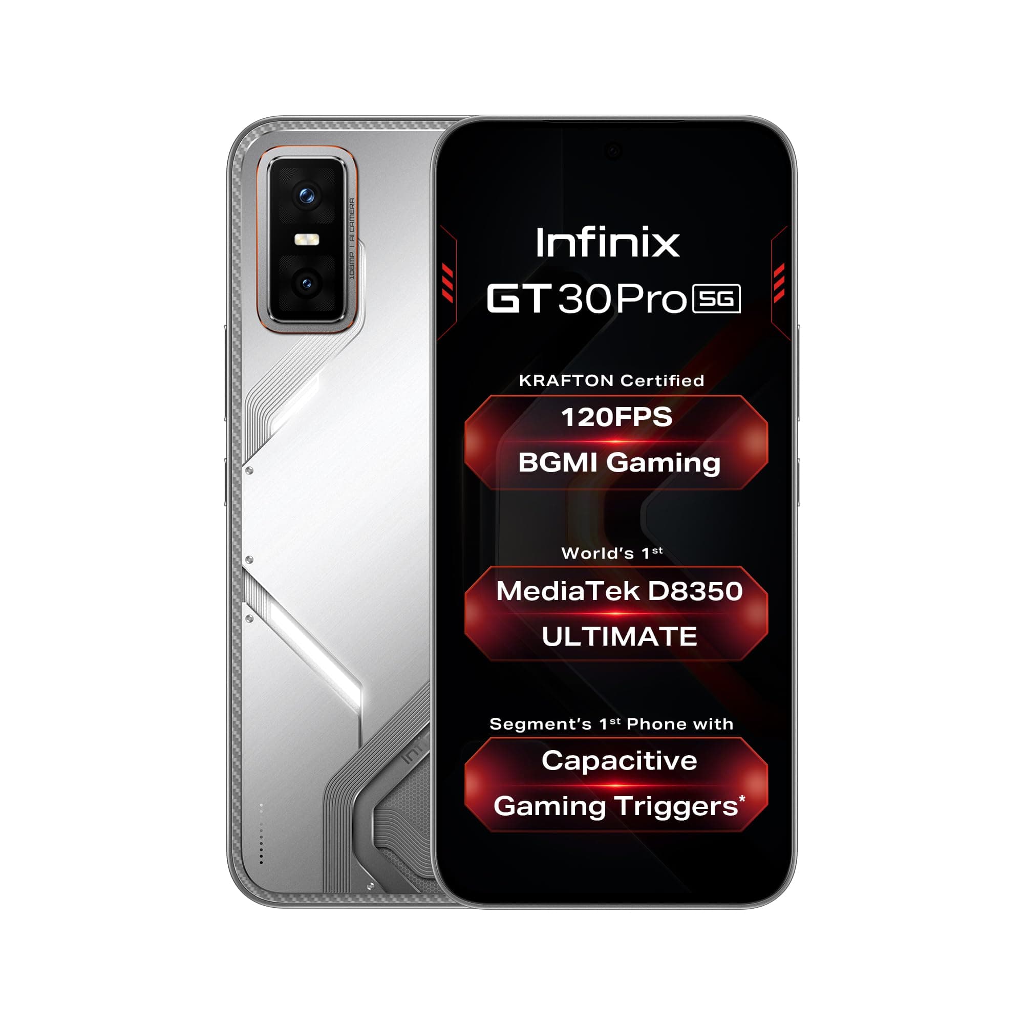Infinix GT 30 Pro 5G+, Blade White (8GB, 256GB)