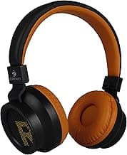 (Renewed) Zebronics Zeb-Bang Bluetooth Headphone with Voice Assistant (Orange)