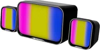 Zebronics Newly Launched Pluto 1-2.1 Channel Desktop Speaker with 15 watts Output, Bluetooth 5.3, 3.5mm Jack Line Input, Inbuilt Volume Control, USB P...