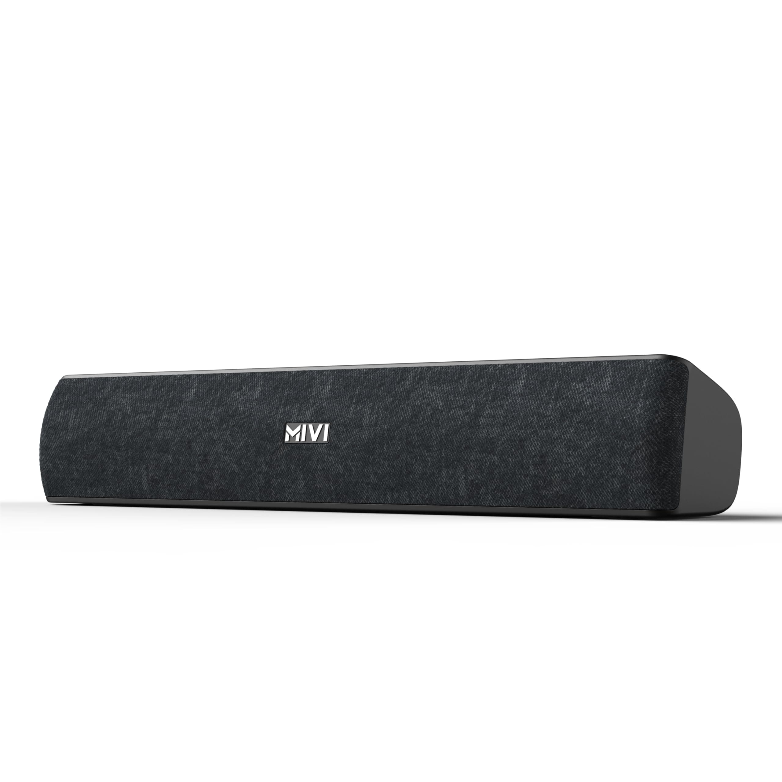 Mivi Fort S16 Soundbar with 16W Powerful Audio, 2.0 Channel Surround Sound, Dual in-Built Speakers, Multiple Connectivity Options, Up to 6H Playtime, ...