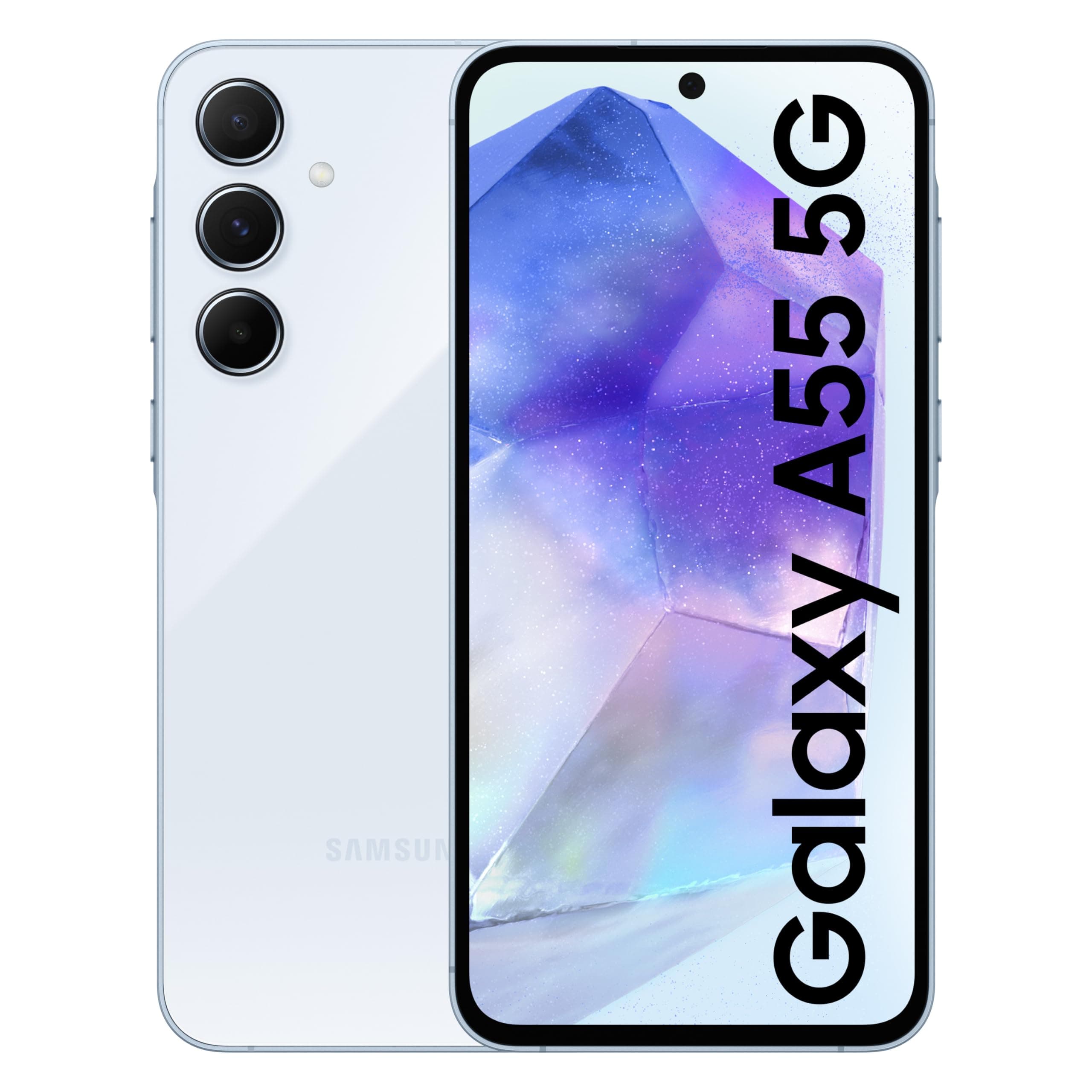 Samsung Galaxy A55 5G (Awesome Iceblue, 8GB RAM, 128GB Storage) | Metal Frame | 50 MP Main Camera (OIS) | Nightography | IP67 | Corning Gorilla Glass ...