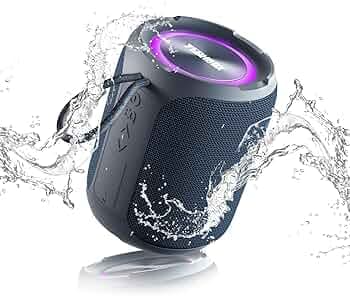 YEAHBOX Portable Bluetooth Speaker with Stereo, IPX7 Waterproof, Bluetooth 5.3 with 4-in 1 BT/Aux/TF-Card/U Disk Input, 40W Wireless Speaker for Outdo...