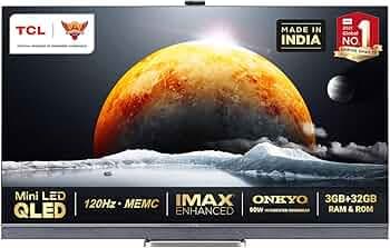 TCL 163.9 cm (65 inches) Mini LED Series 4K Ultra HD Certified Android QLED TV 65C825 (Graphite Grey)