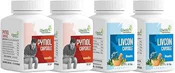 Pymol+Livcon Capsule Pack of 2 I for Piles and support Fissure, Fistula, Inflammation & Rectum