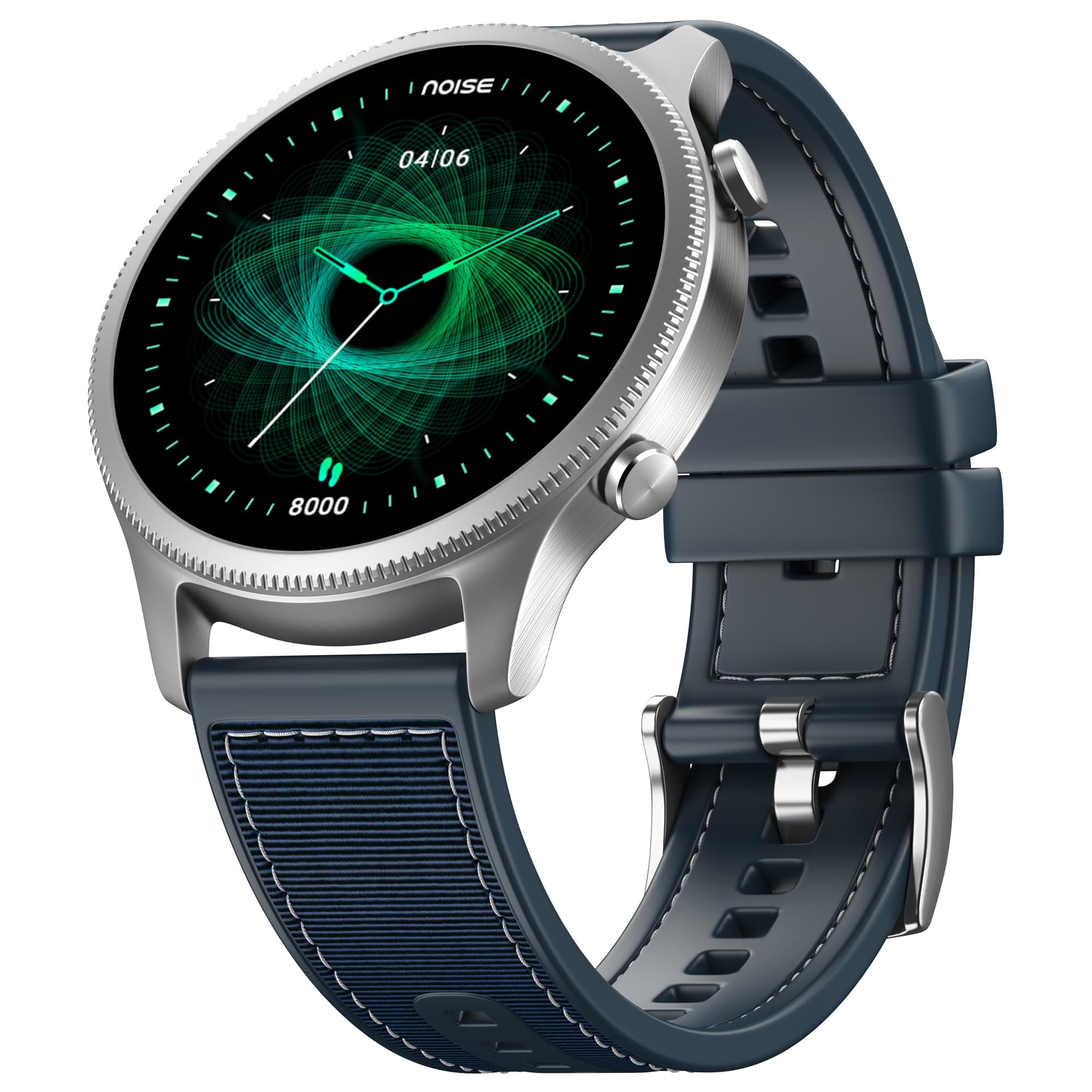 NoiseFit Halo 1.43" AMOLED Display, Bluetooth Calling Round Dial Smart Watch, Premium Metallic Build, Always on Display, Smart Gesture Control, 100 Sp...