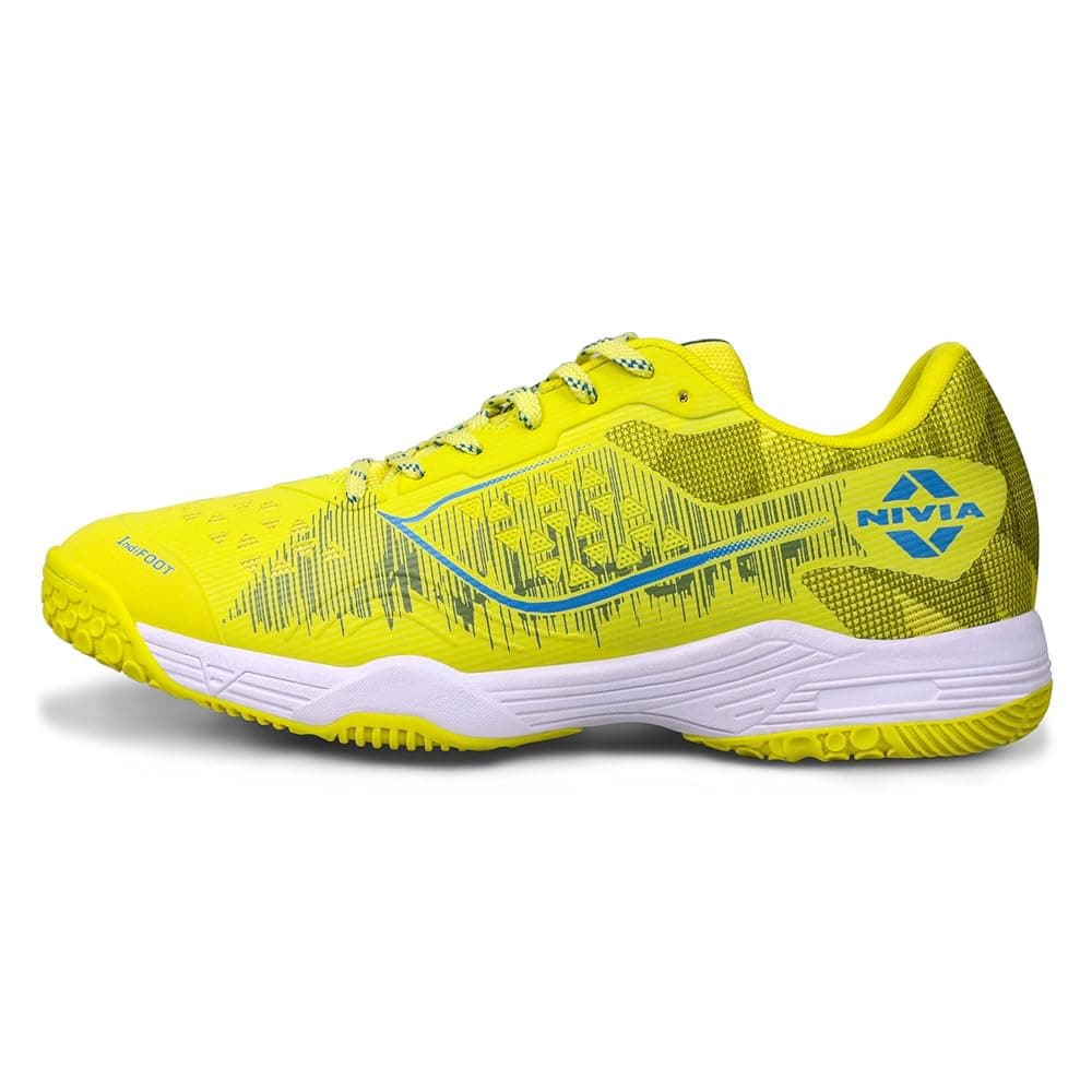 Nivia HY-Court 3.0 Badminton Shoe for Mens, Rubber Sole Shoes with Upper Mesh for Sports, Badminton, Volleyball, Squash, Table Tennis, Nonmarking Sole