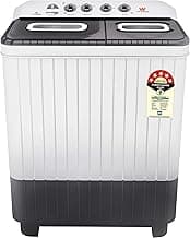 White Westinghouse 9 kg Semi-Automatic Top Loading Washing Machine (CSW9000, Greyish Black)