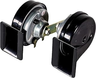 UNO MINDA D865010 TP9 Trumpet Horn 24V (420/500 Hz, 108dB, 90mm Dia,Set of 2)
