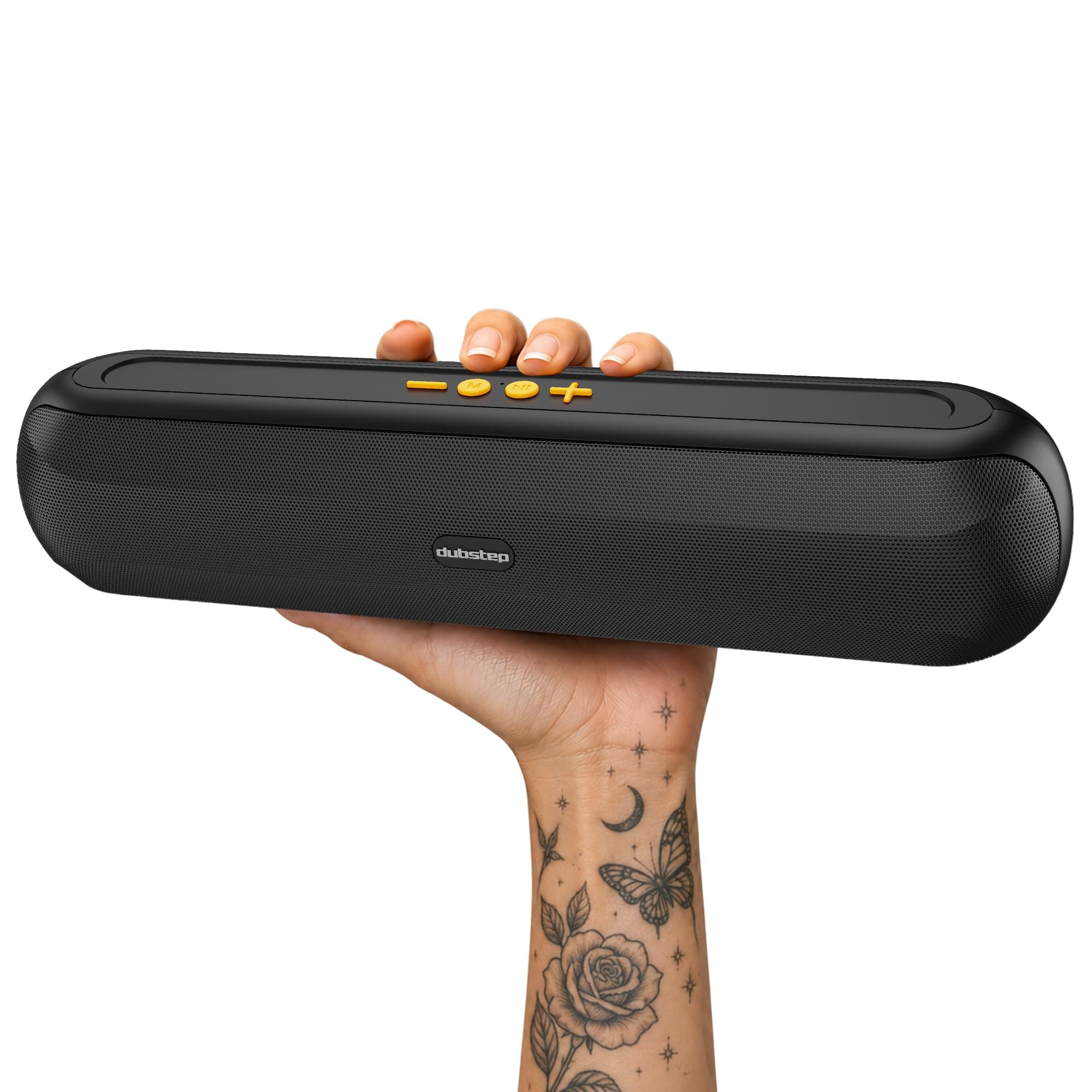 Dubstep Pop1600 Wireless Bluetooth Speaker, 16W with 52mm Driver, Bluetooth 5.4, TWS Pairing, USB/TF Card, Type-C Charging, 10 Hours Playtime, Portabl...