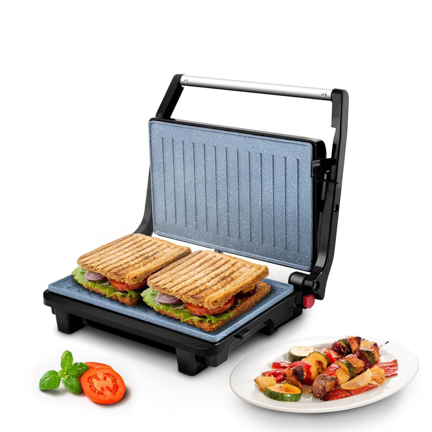 Wipro Elato BS202 1000 Watt Grill Sandwich Maker, Ceramic- BPA, PTFE & PFOA Free, Scratch Resistant, Multifunction SW Maker & Griller, Automatic Cutof...