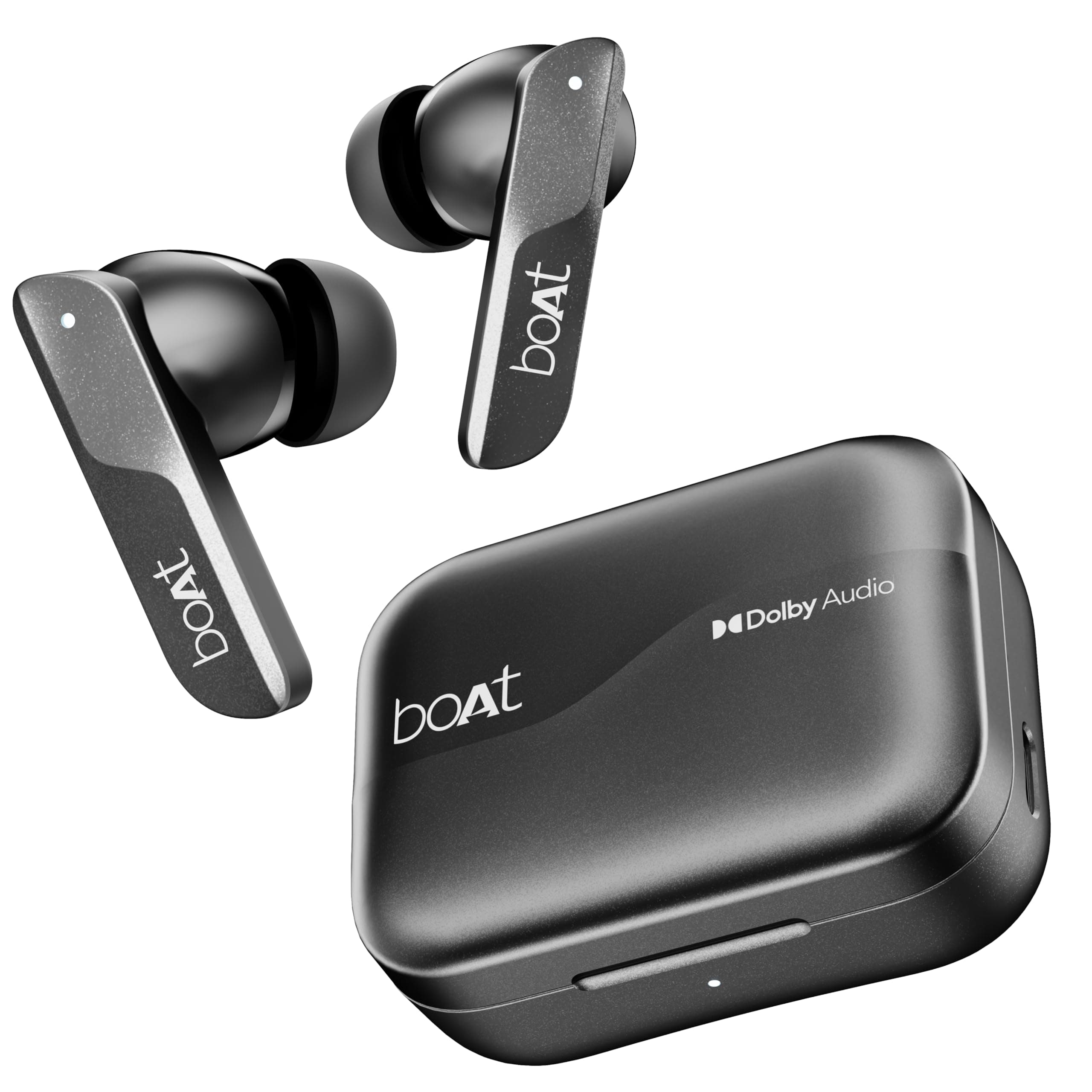 boAt Newly Launched Airdopes 800 TWS Earbuds with Dolby Audio, Adaptive EQ by Mimi, 40 hrs Playback, 4 Mics with AI-ENx,Multipoint Connection,Hearable...
