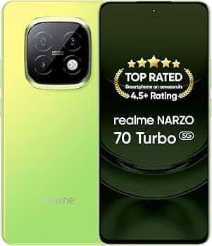 realme NARZO 70 Turbo 5G (Turbo Green,12GB RAM, 256GB Storage) | Dimensity 7300 Energy 5G Chipset is Fastest chipset in This Segment | Motorsports Ins...