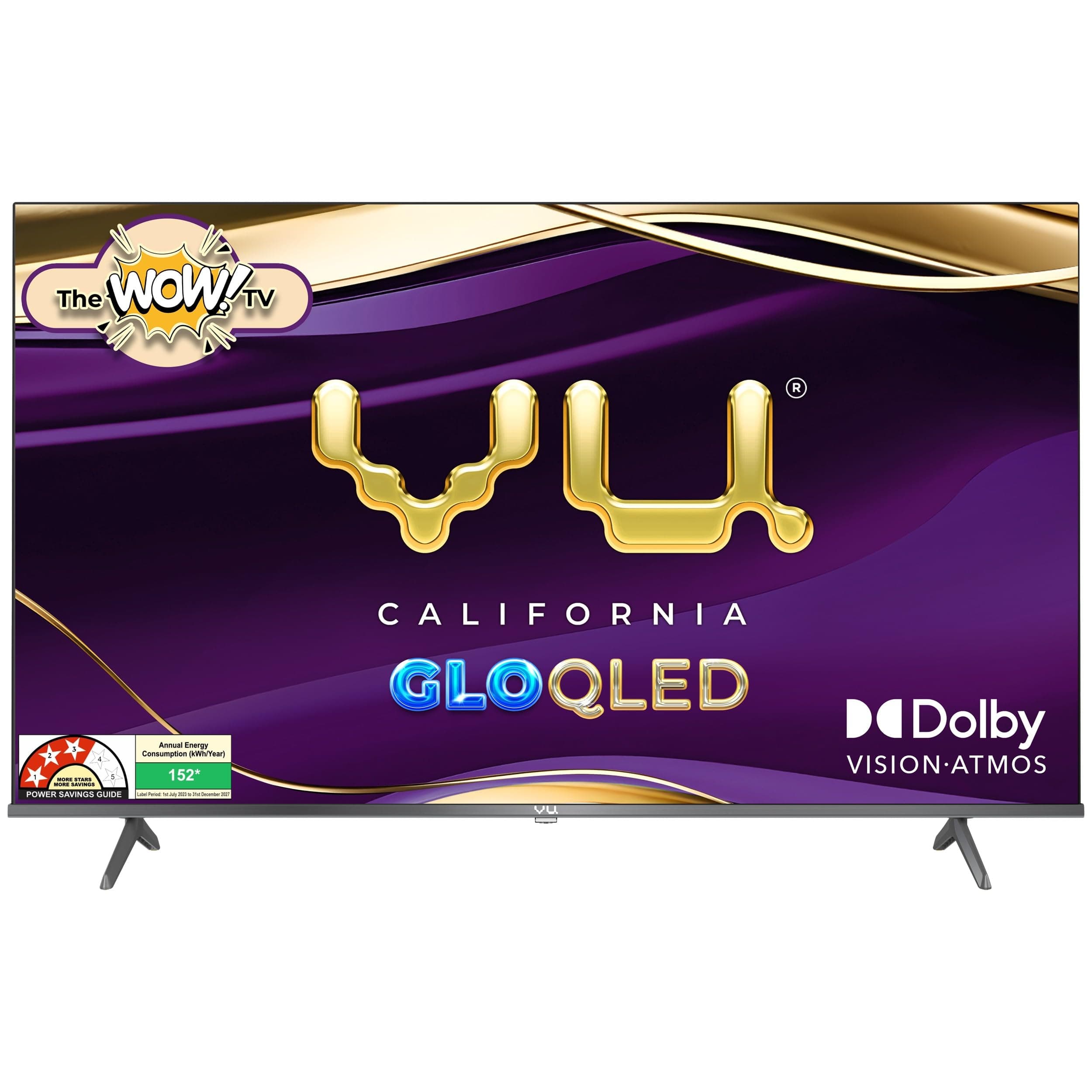 VU 126cm (50 inches) GloQLED Series 4K QLED Smart Google TV 50GLOQLED25