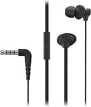 Panasonic RP-TCM130GEK Wired in Ear Earphone with Mic (Black)