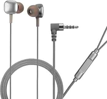 Hitage HB-1413 Storm Series Extra Bass Unique Design Earphone Wired Headset (Grey, in The Ear)