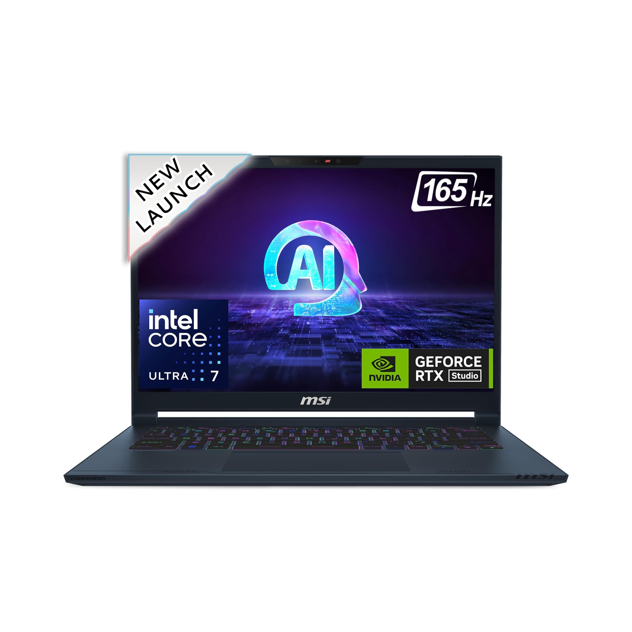 MSI Stealth 14 AI Studio, Intel Core Ultra 7 155H, 36CM 2.8K OLED 120Hz Gaming Laptop(16GBx2/1TB NVMe SSD/Windows 11 Home/NVIDIA GeForce RTX 4060, Sta...