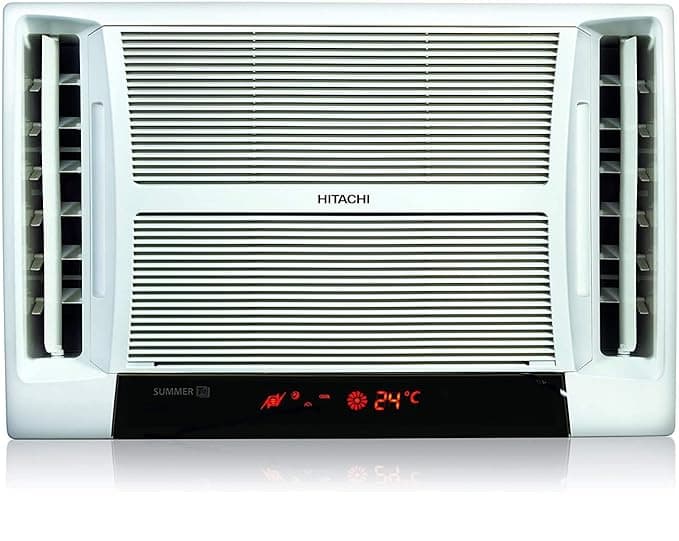 Hitachi 1.5 Ton 5 Star Window AC (RAT518HUD Summer TM White) Air Conditioners