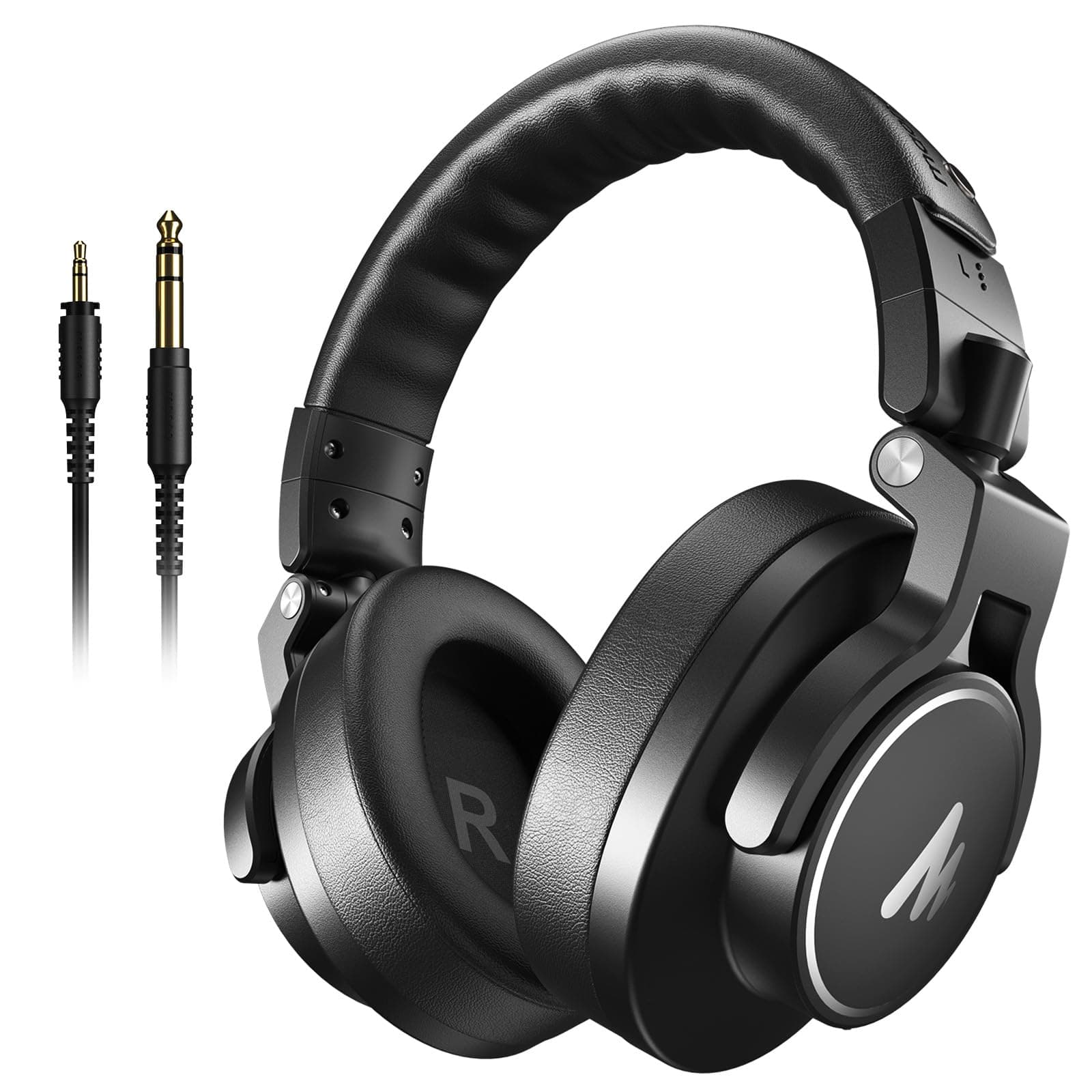 MAONO AU-MH501 Over-Ear Studio Monitoring Headphones for Recording Studio, Youtuber, Music Creation with 50mm Driver and Ligh