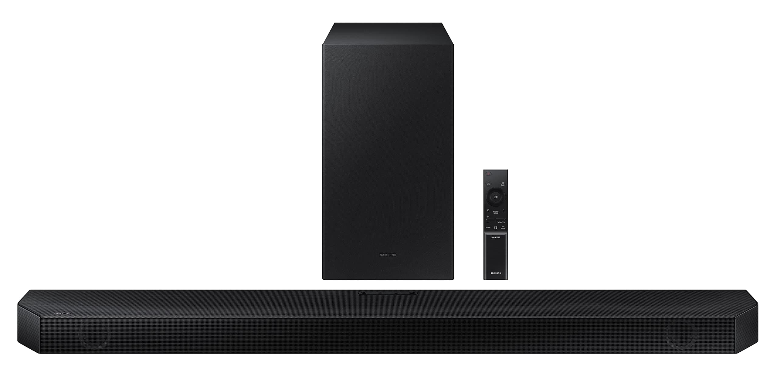 Samsung soundbar {HW-Q600B} with 3 Channels, 1 subwoofer Channel, and 2 up-Firing Channels, Dolby True HD with Google & Siri Assistant Smart Speaker (Black)