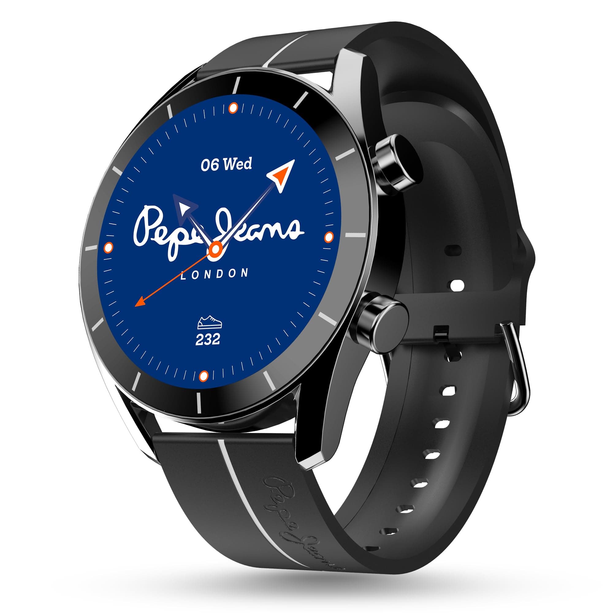 Pebble Pepe 1.39" (3.53 cm) 600 Nits HD Display, BT Calling, Metal Alloy, Health Suite, Smart Calculator, Alarm & Notification