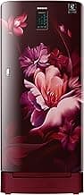 Samsung 192 L 4 Star Inverter Direct Cool Single Door Refrigerator(RR21A2N2XRZ/HL, Midnight Blossom Red, Base Stand with Drawer, Digi Touch Cool, Curd