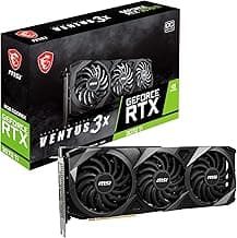 MSI Gaming GeForce RTX 3070 Ti 8GB GDRR6X 256-Bit HDMI/DP Nvlink Tri-Frozr 2 Ampere Architecture OC Graphics Card (RTX 3070 Ti Ventus 3X 8G OC), Black