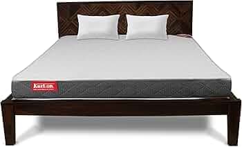 Kurl-On Mattress | Mattress Queen Bed, Bonded Foam Mattress, 6-Inch Bed Mattress, Mattress Queen Size, Orthopedic Hard Foam (72x60x6 Inches, Firm Support)-Spinel Ortho F