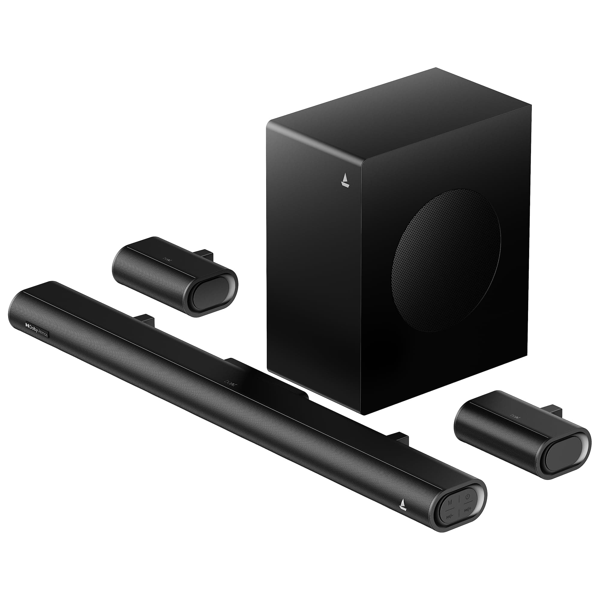 boAt Aavante Prime 5.1 5000DA (2025 Launch), Dolby Atmos, 500W, 5.1CH w/Wired Subwoofer & Wired Satellites, Multi Compatibility, Bluetooth Sound bar, ...