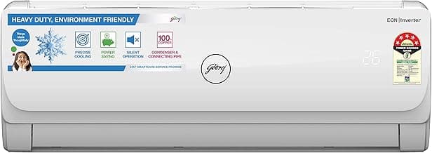 Godrej 1 Ton 5 Star Inverter Split AC (Copper GIC 12GTC5-WSA 5S White)